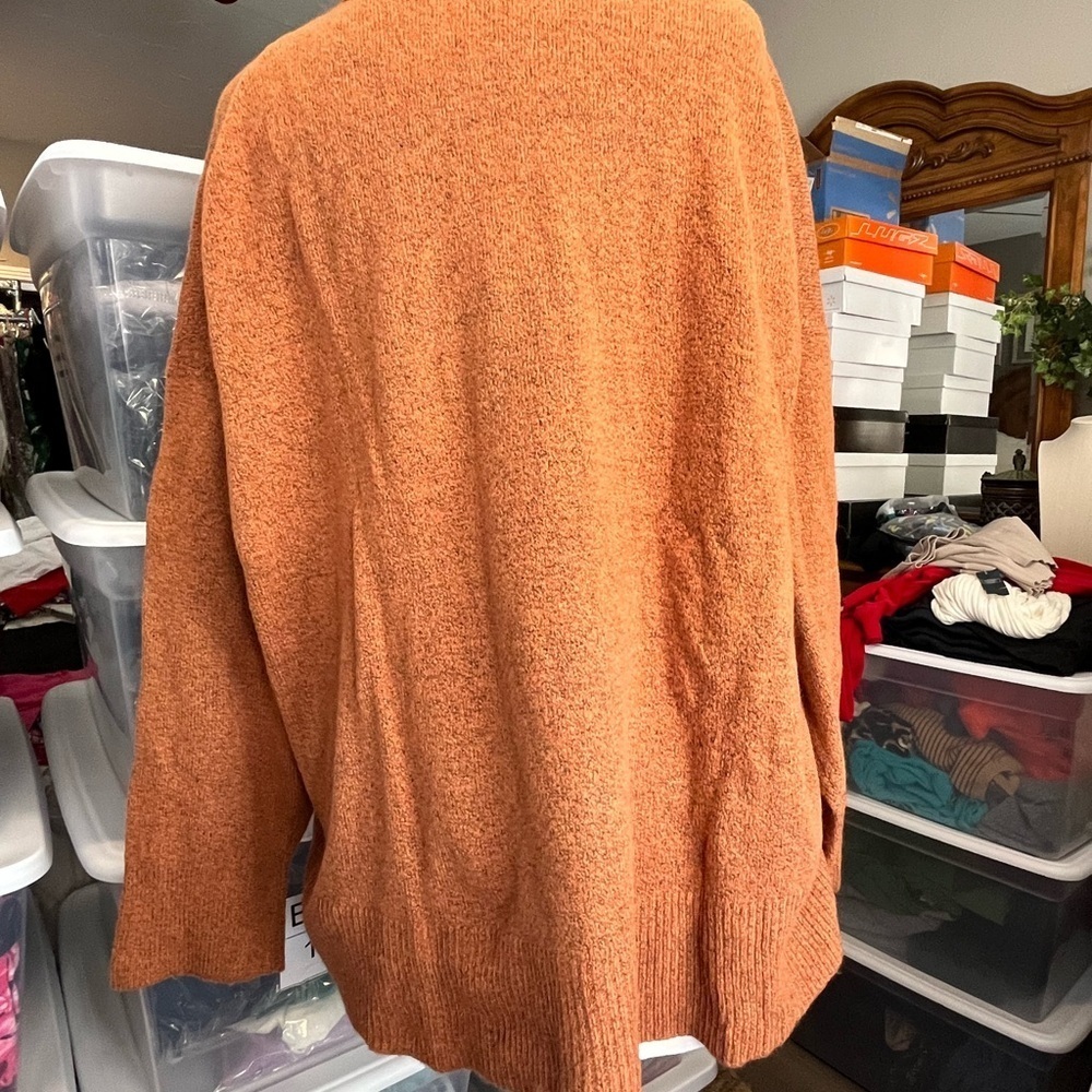 Nordstrom Warm Rust Turtleneck Sweater - Picture 3 of 7